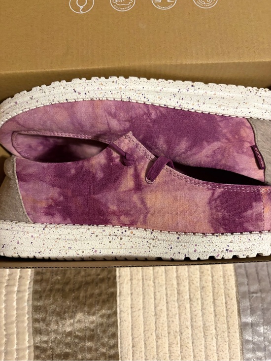 Hey Dude Shoes - Hey Dude Purple Tie-Dye Slip-On Loafers